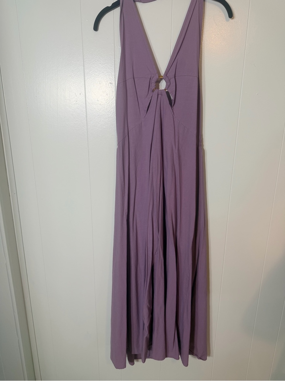 Purple Ring Front Maxi Dress - Picture 2 of 4